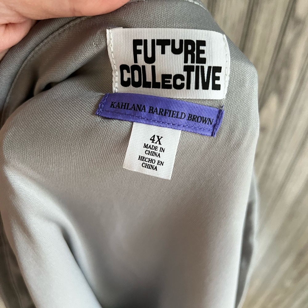 Plus Size Future Collective Silver Sequin Embelli… - image 3